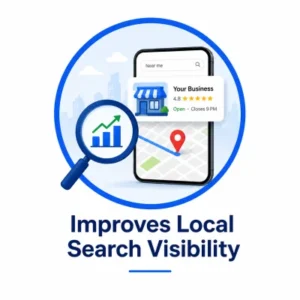 Improves local search visibility