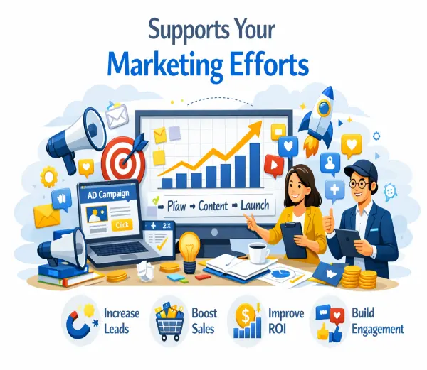 Supports Your Marketing Efforts